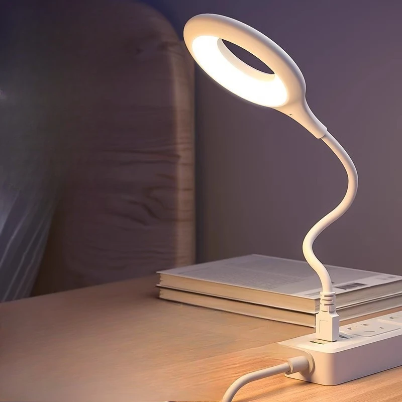 Eye Protection USB Table Night Light Portable Direct Plug Bedside Book Lamp for Student Study Reading Dormitory Home Decor