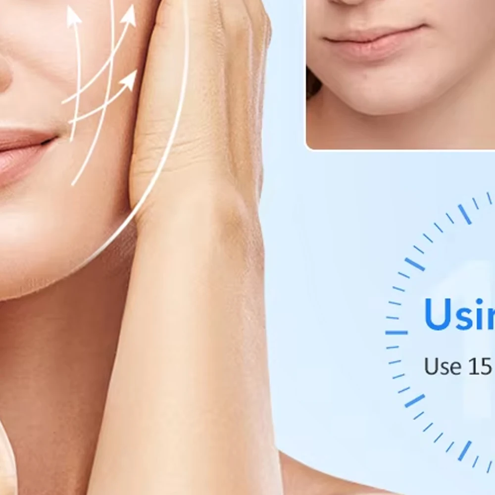 Dispositivo per il lifting del viso Cintura elettrica per il dimagrimento del viso Luce rossa Ringiovanimento della pelle Doppio mento V Massaggiatore per il viso Sollevare lo strumento di bellezza