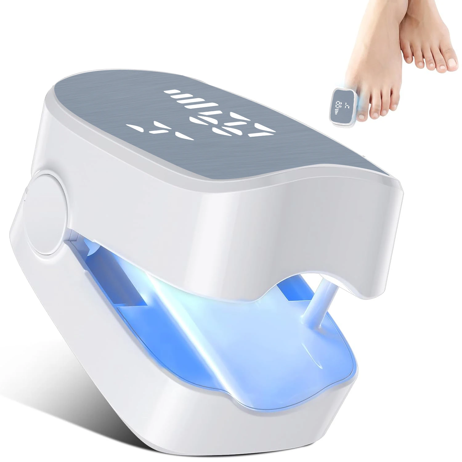 Nail Fungus Treatment LED Laser Device for Cleaning Onychomycosis USB Charge 905nm Infrared Light 470nm Blue Light Nail Salon
