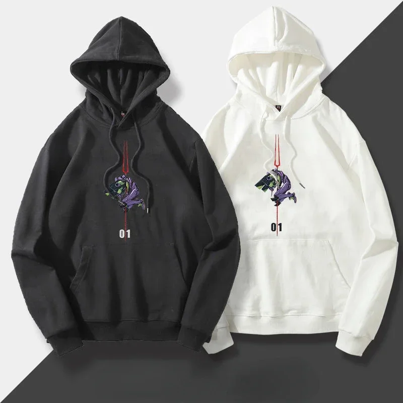 

Neon Genesis Evangelion Japanese new style personalized printed hooded pullover sweatshirt for men and women with anime pictures