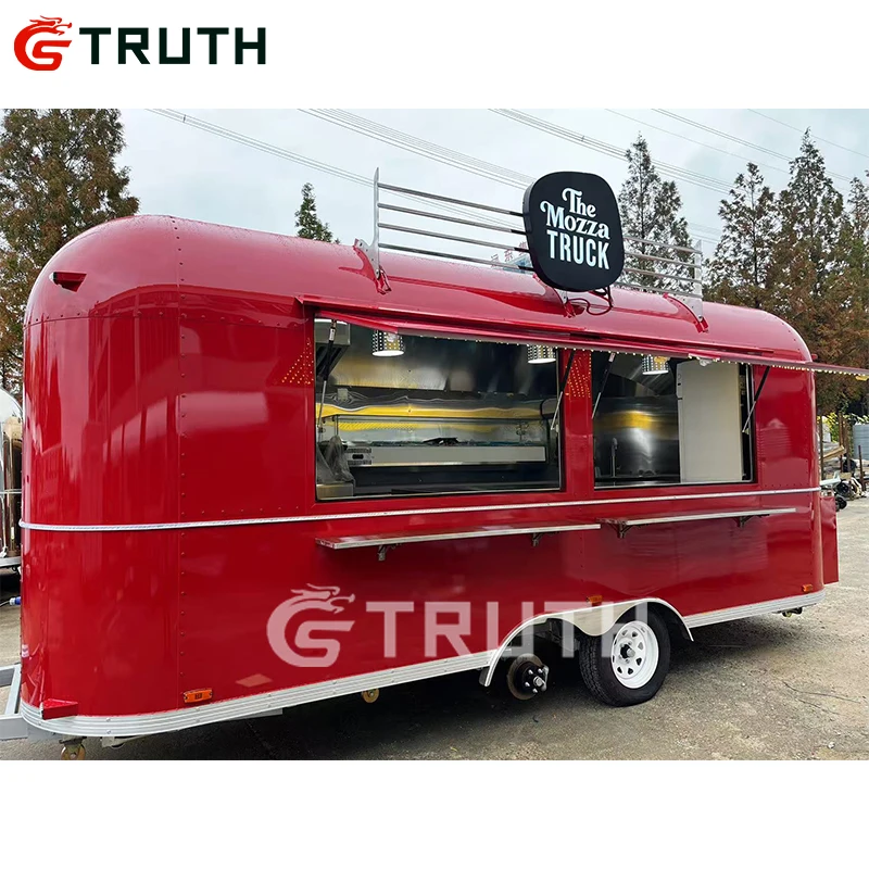 

Truth Oem Mobile Pass Inspection Fully Equipped Customized Food Trailer Manufacturer Deep Fryer Food Trailers