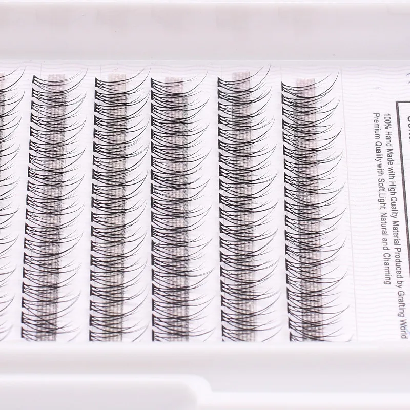 Grafting World New Style Eyelash Cluster Fish Tail Individual Eyelash 240 Pieces Eyelash No Make Extensions Make Up Tools