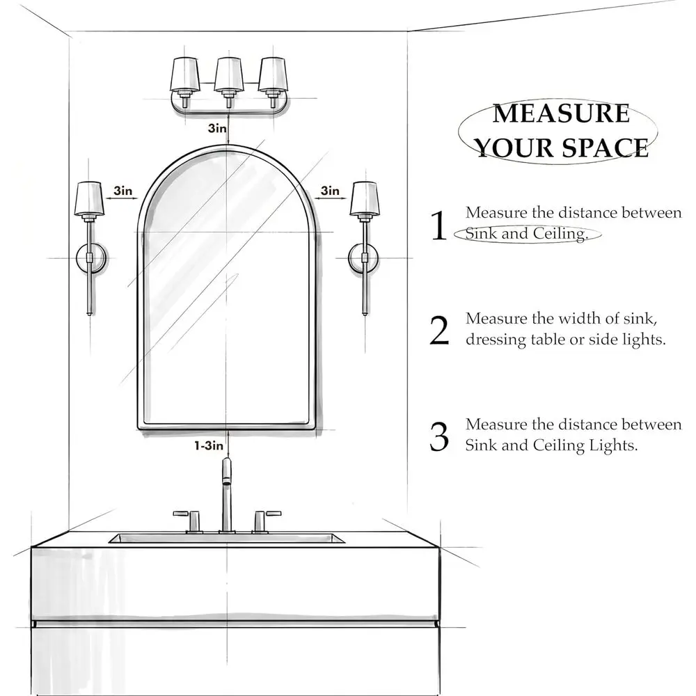Luxurious Arched Gold Bathroom Medicine Cabinet with Mirror, Ideal or DIYer, Bathroom Mirror with Storage, Mirror Medicine Cabin view 3