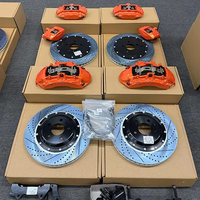 6Piston Caliper Big Brake Kit F40 and EPB Dual Electronic Calipers Compatible with RDX MDX and Accord Models