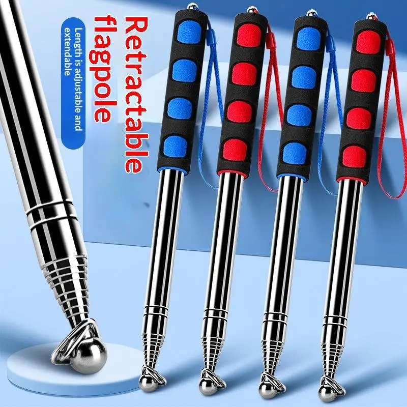Telescopic Rod Detection Hammer 115cm Thickened Telescopic Rod Hollowing Detection Hammer For House Decoration Inspection
