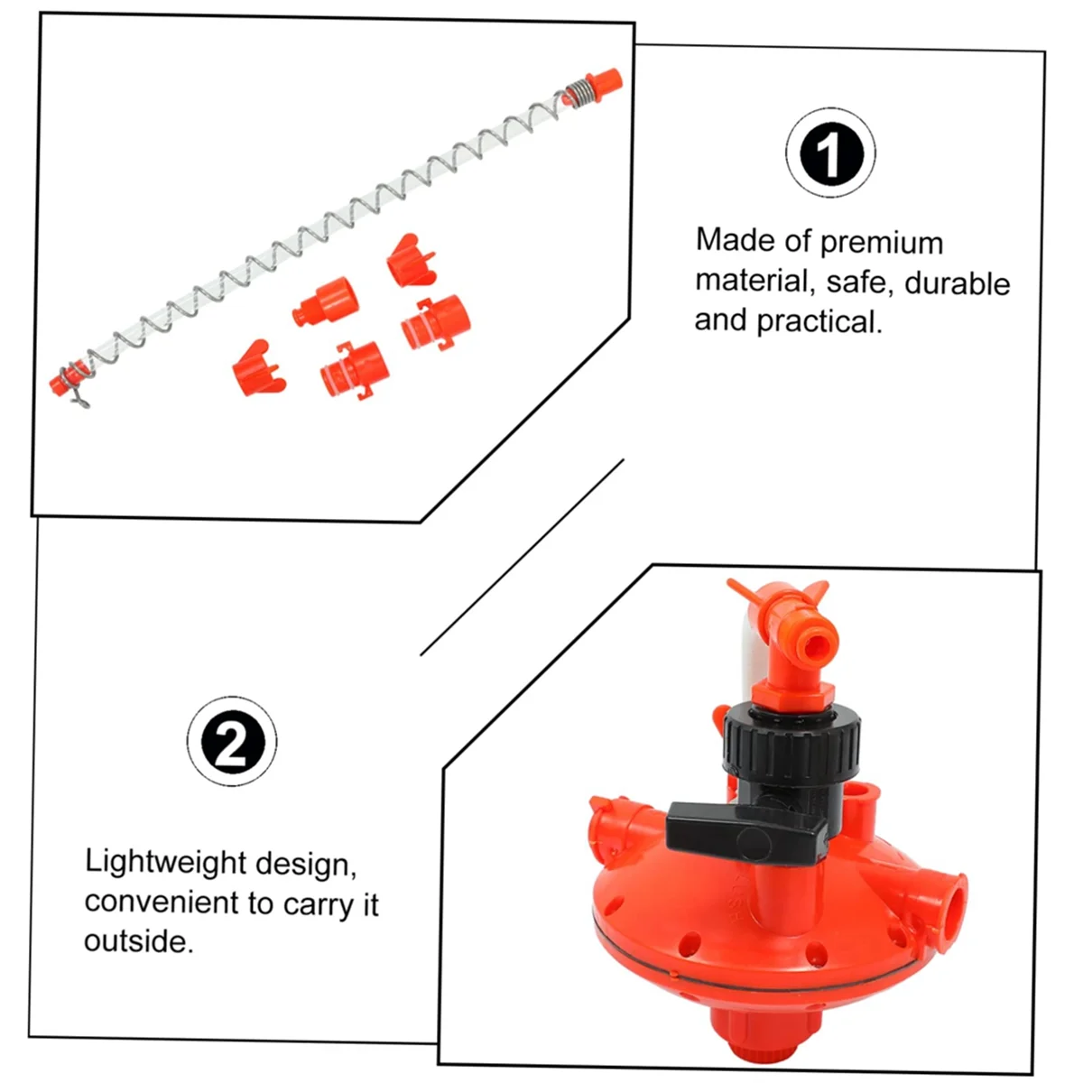 Regulator Water Line Pressure Regulating Valve Poultry Water Fountain Quail Waterer Bird Waterer Hens Water Dispenser