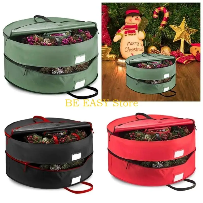 

E28F Большая вместительная сумка-органайзер для венков Прочная износостойкая сумка для сортировки подарков для игрушек