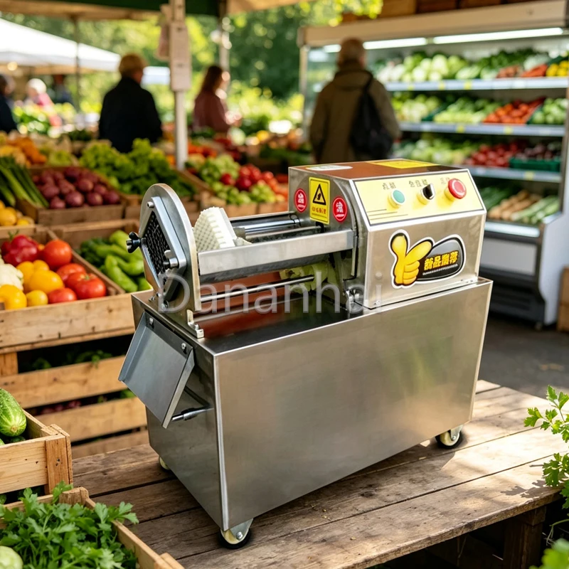 Commercial Electric French Fries Machine - Potato Chip Slicer Small Vegetable And Fruit Slicer for Food Processing