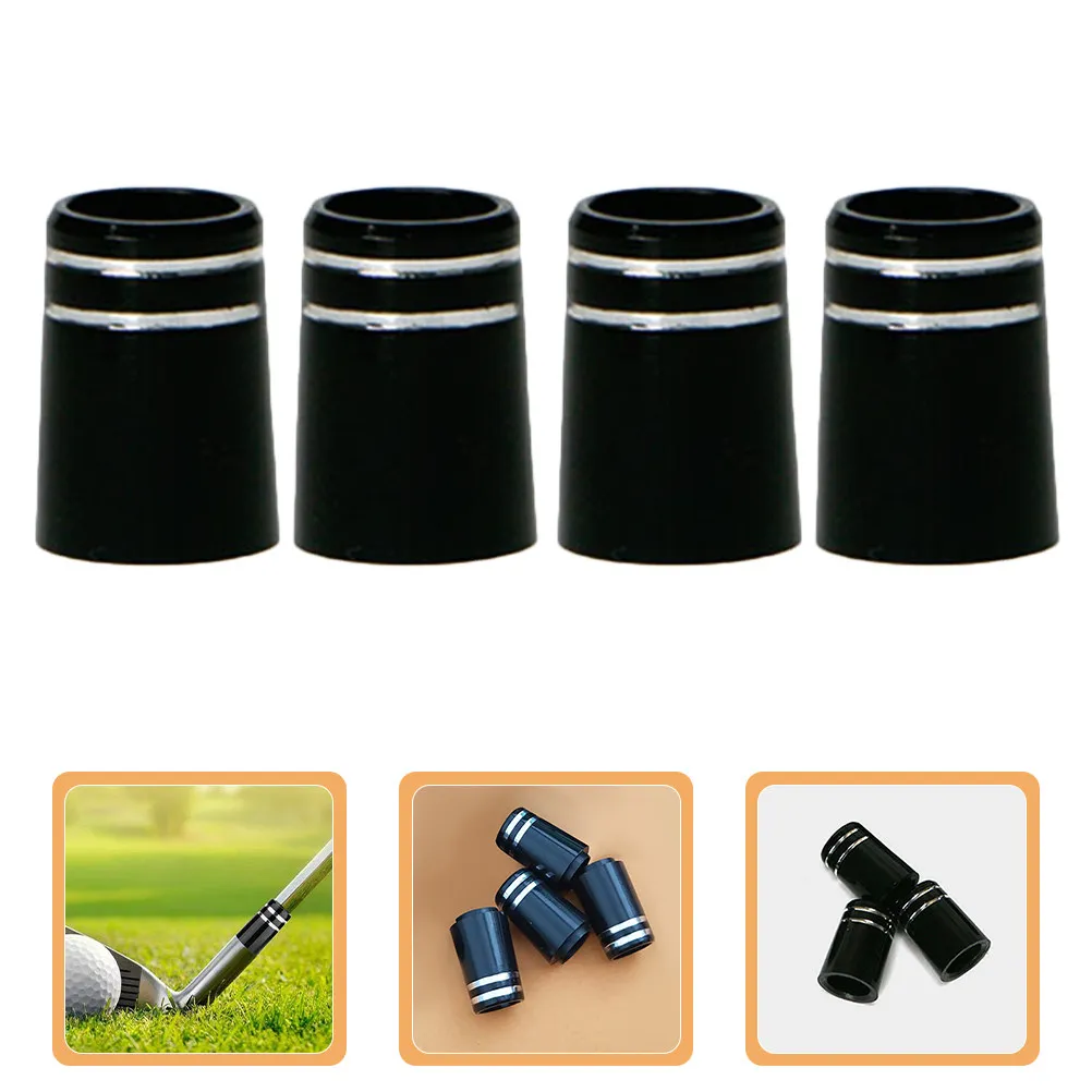 

4Pcs Golf Club Shaft Ferrules Premium Rubber Ferrules for Club Head Protection Golfing Parts Golf Protective Cover