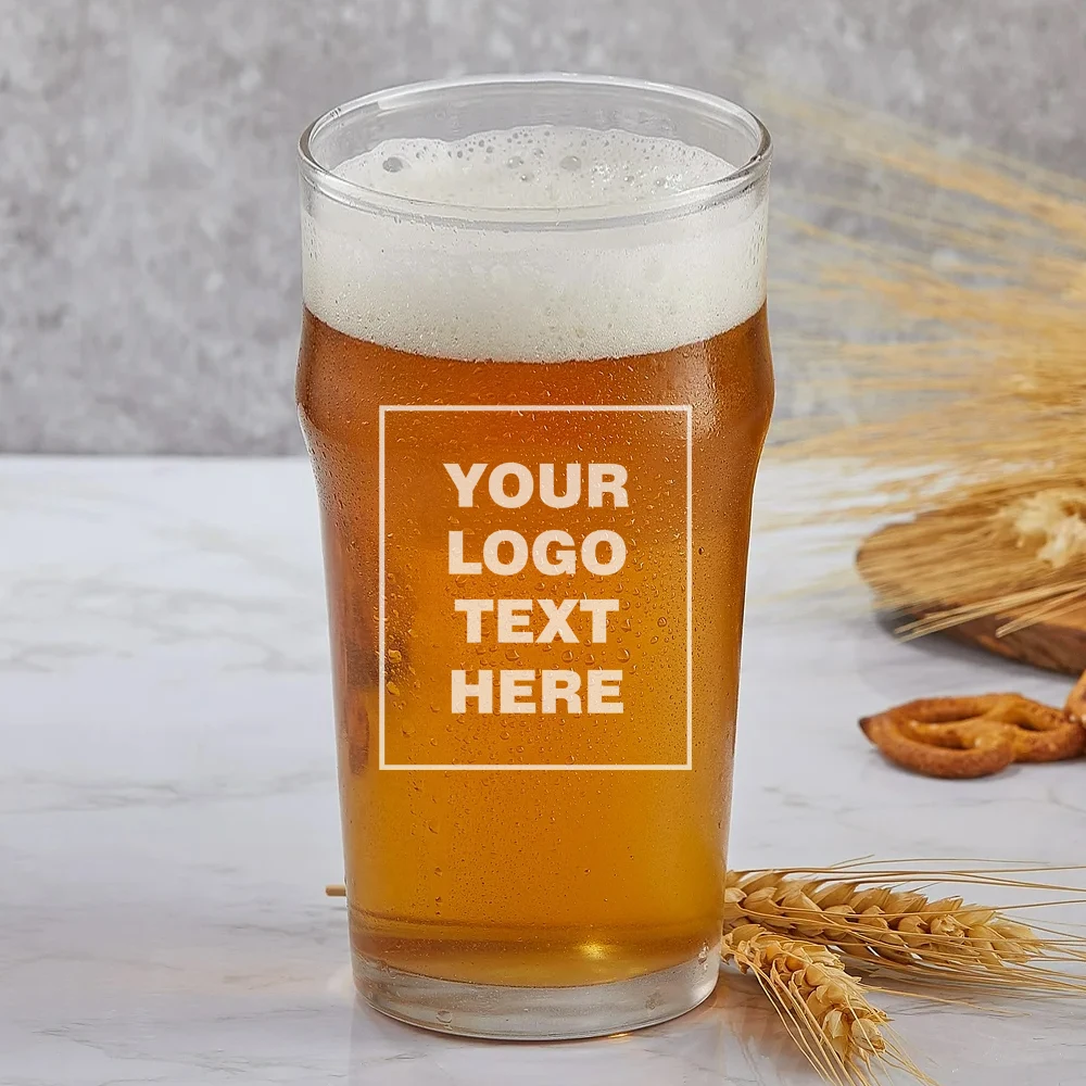

Personalized Beer Glass 480ml/16.2oz Pint Glass Laser Engraved Custom Beer Glass for Birthday Gifts, Christmas Gifts