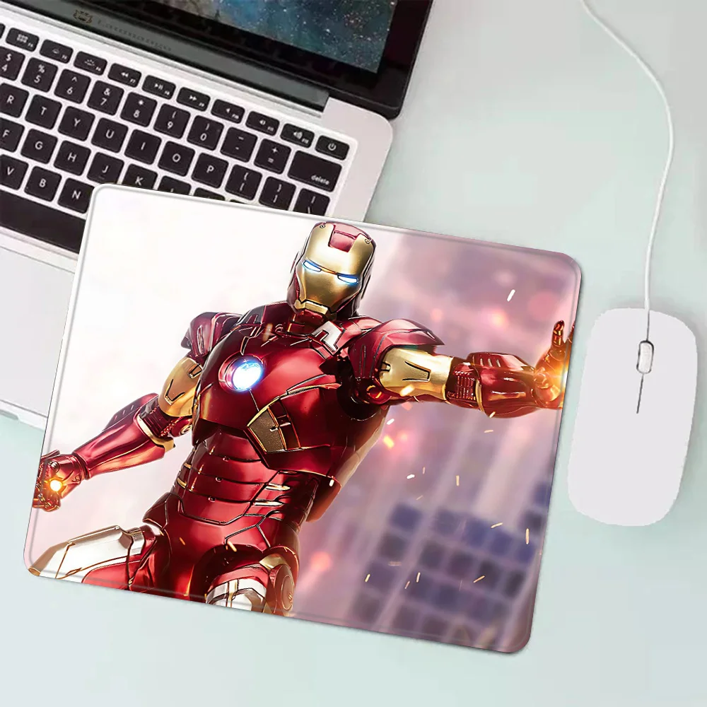 M-Marvel superhero Iron Man Gaming Mouse Pad XS Small Mousepad For PC Gamer Desktop Decoration Office Mouse Mat Deskmat Rug