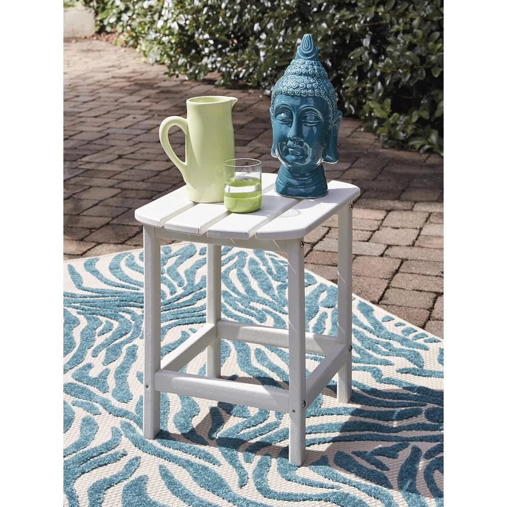 Outdoor Patio HDPE Weather Resistant End Table