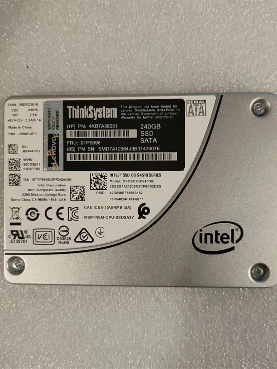

Original 240G SATA, D3-S4510, 2. Server accessories