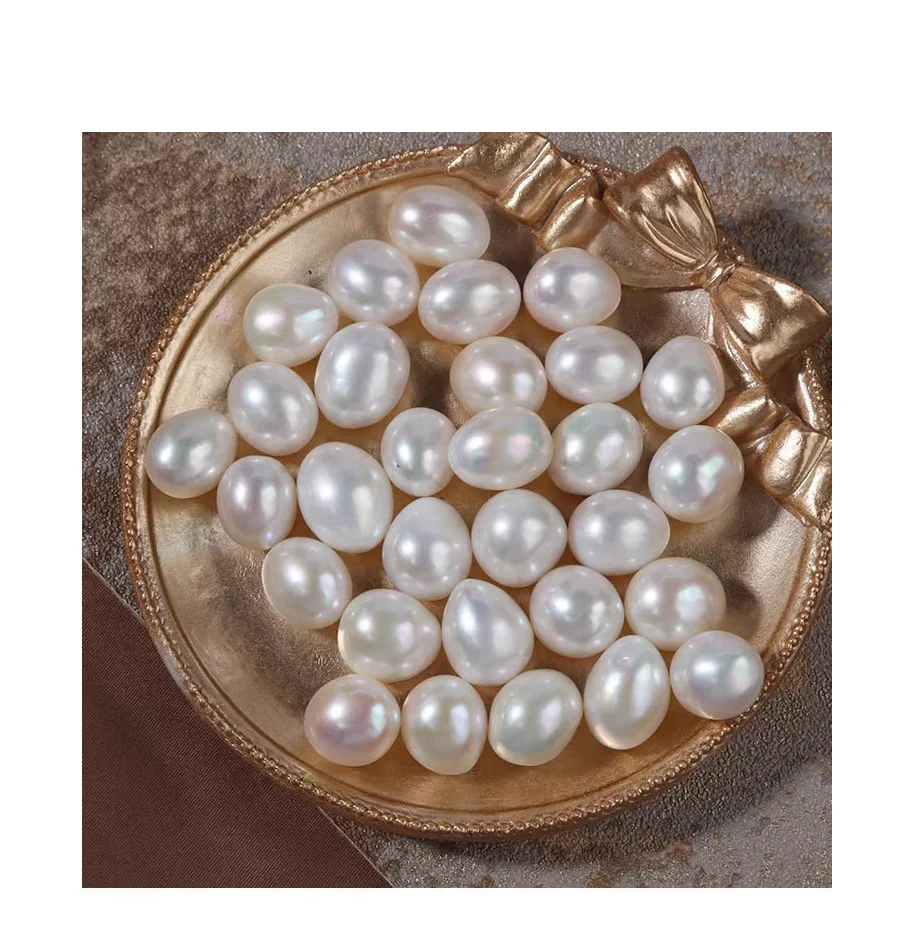 Pair of 11x14mm Genuine Sea Cultured White Pearl / Loose Pearl / Undrilled / Can Make Earring Or Pendant