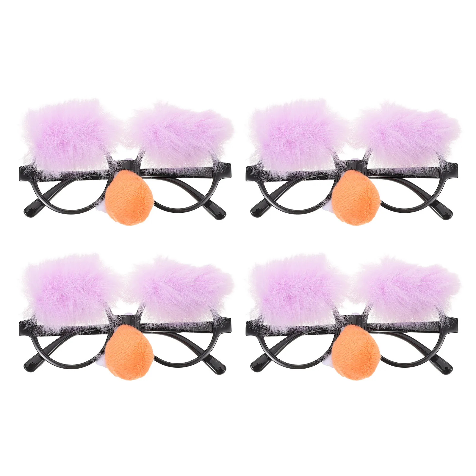 

4Pcs Halloween Clown Glasses Silly Party Big Nose Eyeglasses Costume Birthday Photo Booth Props Fun Glasses for Party