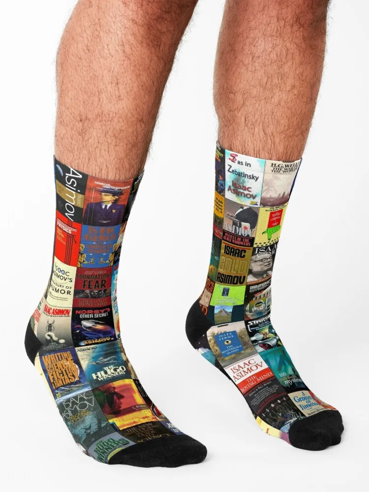 Isaac Asimov Socks Men's floor Running Stockings compression Men's Socks Luxury Women's