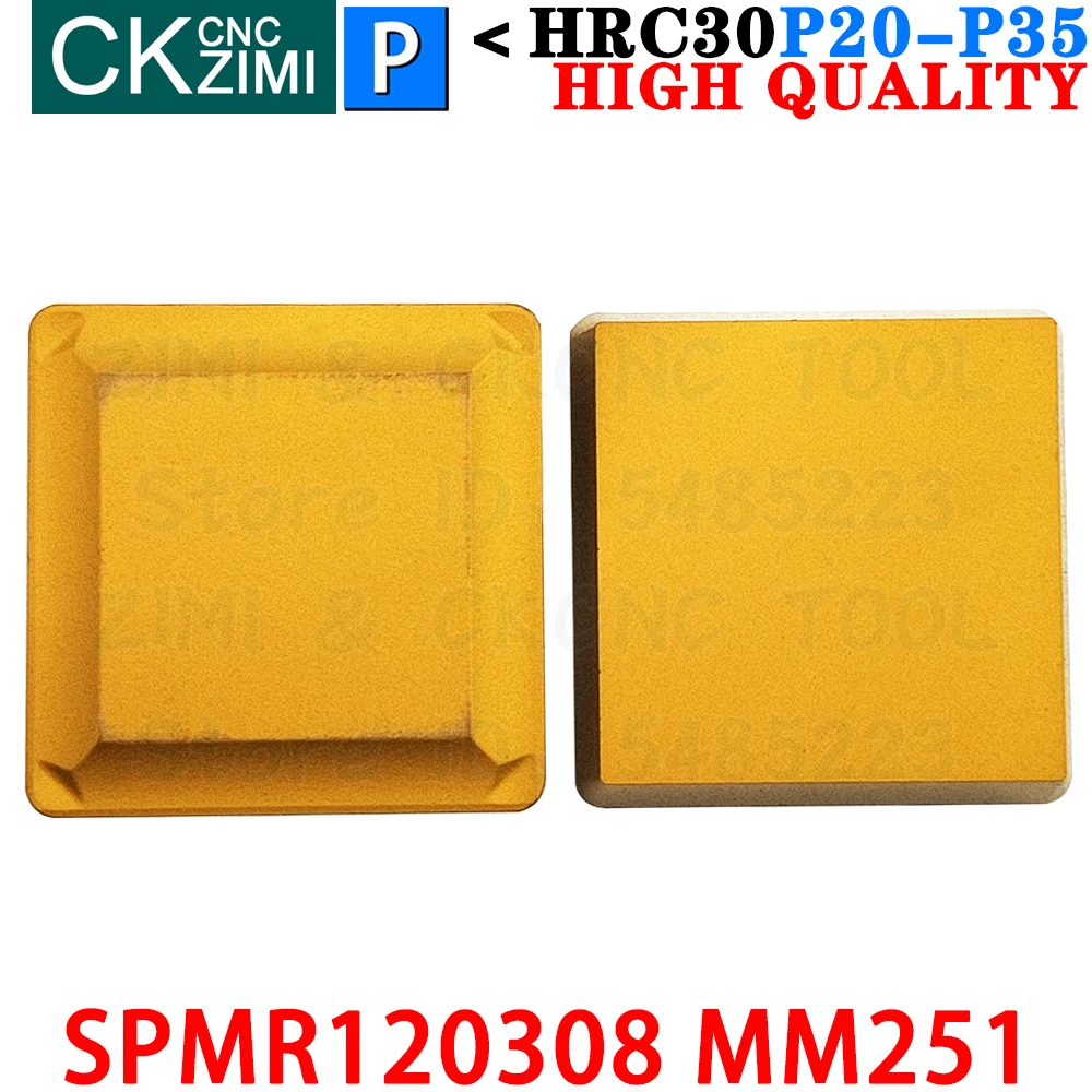 SPMR120308 MM251 SPMR 120308 MM251 Твердосплавные вставки Инструменты для фрезерных пластин SPMR1203 SPMR 1203 SEKN 1203 SEKR Токарный станок с ЧПУ Индексируемый Торцевое фрезерование Токарные режущие инструменты