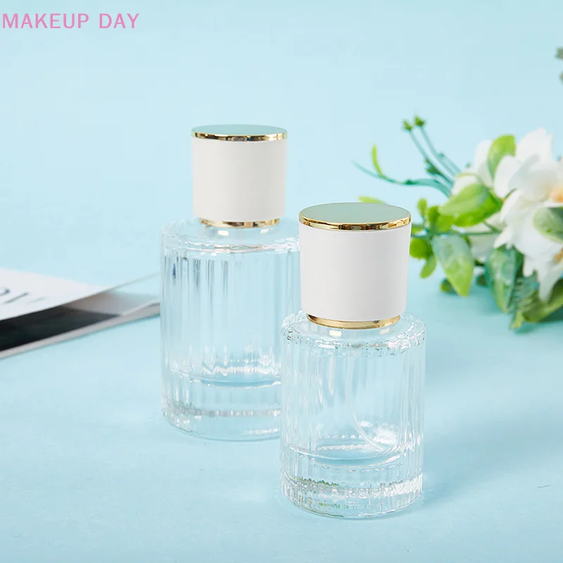 30/50Ml Parfum Glazen Spuitfles Draagbare Doorzichtige Cosmetica Parfum Verstuiver Lege Flessen Met Hoge Capaciteit Navulbaar