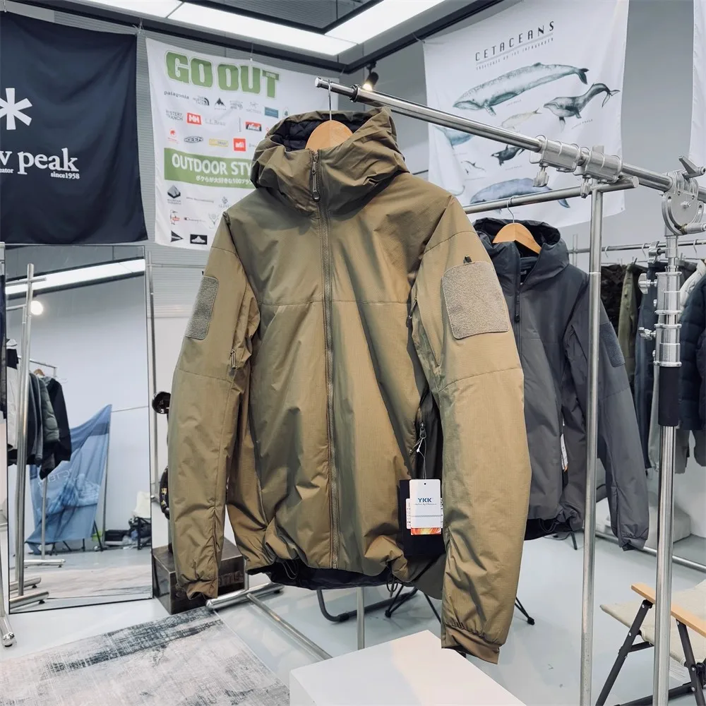 Chaqueta táctica ligera y cálida acolchada de algodón, abrigo grueso acolchado de algodón para esquí de invierno