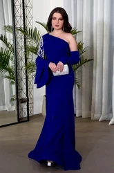 Customized Jiayigong Modern Style One-Shoulder Floor-Length Mermaid Beadings Bespoke Occasion Dresses