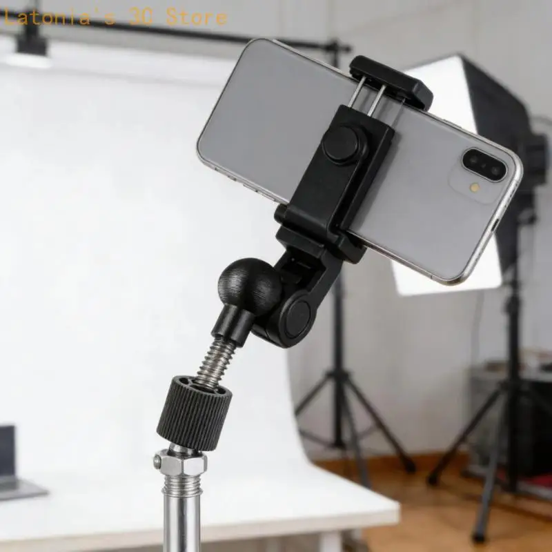 Aluminium 15mm Kugelkopf-Montageadapter 1/4 Gewindeschraube für Fotoausrüstung X3UB – Detail 7