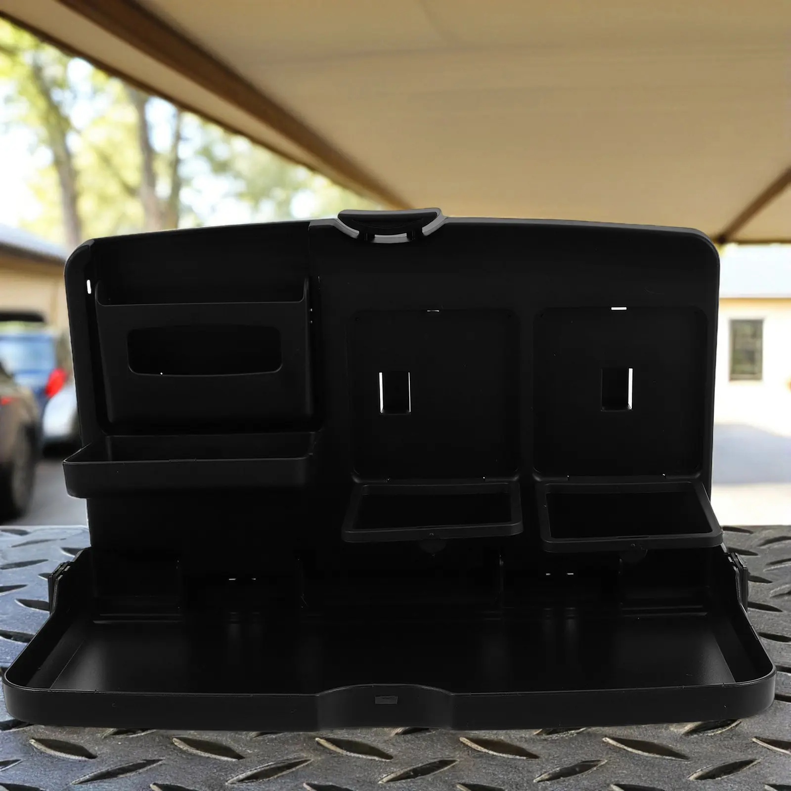 

Car Backseat Tray Foldable Seat Back Laptop Desk Multifunctional Organizer Table for Dining Working Traveling Eating