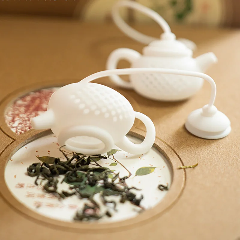 

Silicone Teapot-shape Tea Infuser Repeatable Strainer Tea Bag Leaf Filter Diffuser Teaware Creative Gadget Teapot Accessories