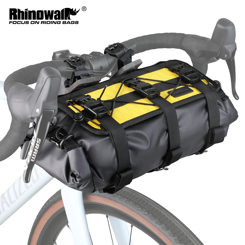 

Сумка на руль Rhinowalk Bike 8L-13L, водонепроницаемая велосипедная передняя трубка, упаковочные крепления, набор MTB, гравийная дорожная сумка для хранения велосипеда, багажная сумка