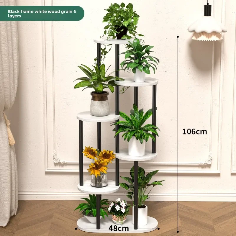 

Stable Flower rack Multi-layer flower pot rack Living room floor-to-ceiling balcony rack