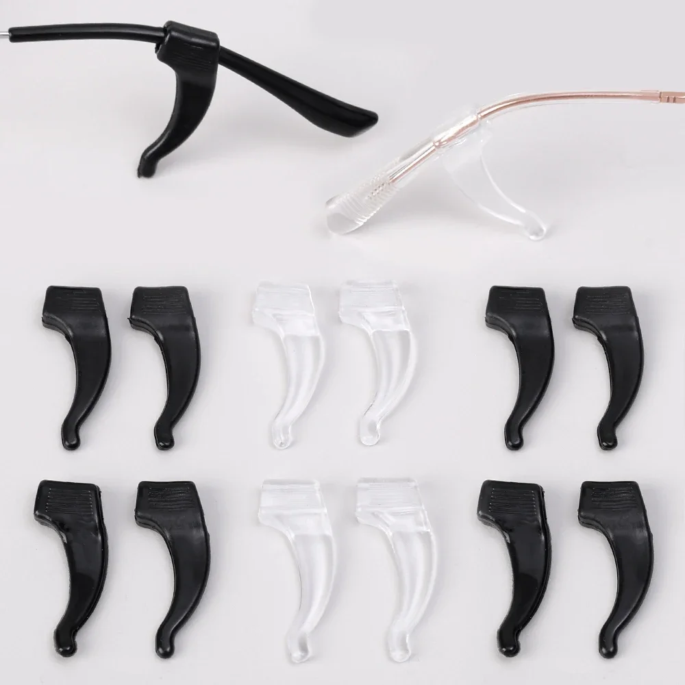 10-100pcs szilikon Fül Horog csúszásgátló szemüvegek Sztrájktörő Áttetsző lábát Fül Zárójel napszemüvegek anti-fall eyewear tartóját kiegészítők