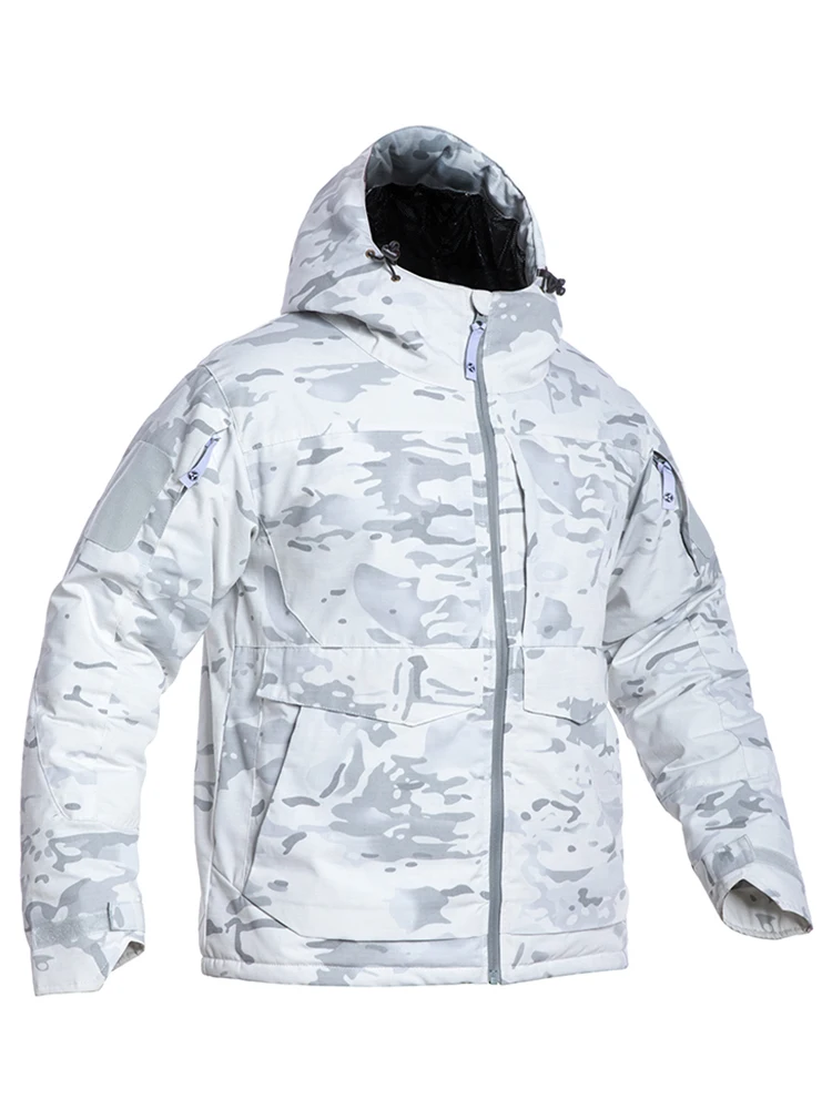 Snow Camouflage Outdoor Skiwear Clothing Snow Camo Winter Cotton White Camouflage Clothing Jacket Coat