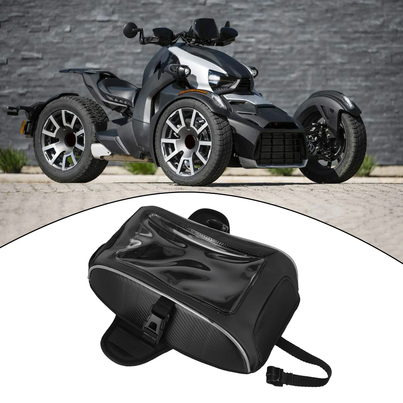 

Motorcycle Storage Bag Gas Tank Bag Outdoor Riding Motorcycle Travel 3-liter Capacity Extra Storage Space Touch Screen Design
