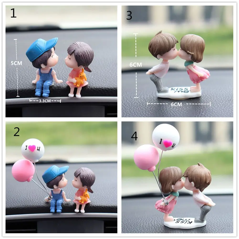 Lovely Couple Girl Boy Car Air Vent Ornaments Decor Auto Interior Accessories Home Decor  Birthday  Statues Gift