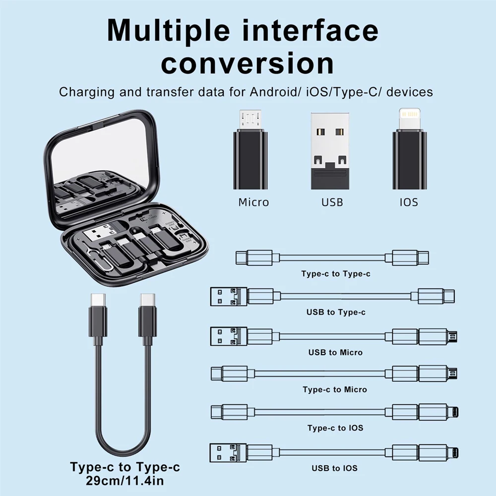 Multi-Functional Compact Cable Card with 11\