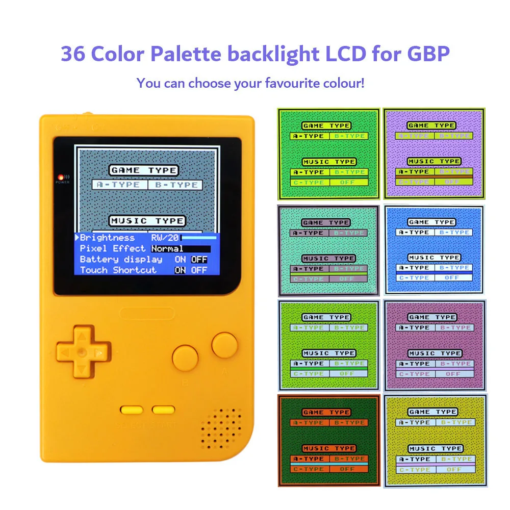 HISPEEDIDO – laminowany 2,8-calowy, duży ekran IPS LCD z funkcją skalowania obrazu i wbudowanym menu OSD, przeznaczony do zestawów ekranów retro w stylu pikselowym, wraz z obudową. — zdjęcie produktu 4