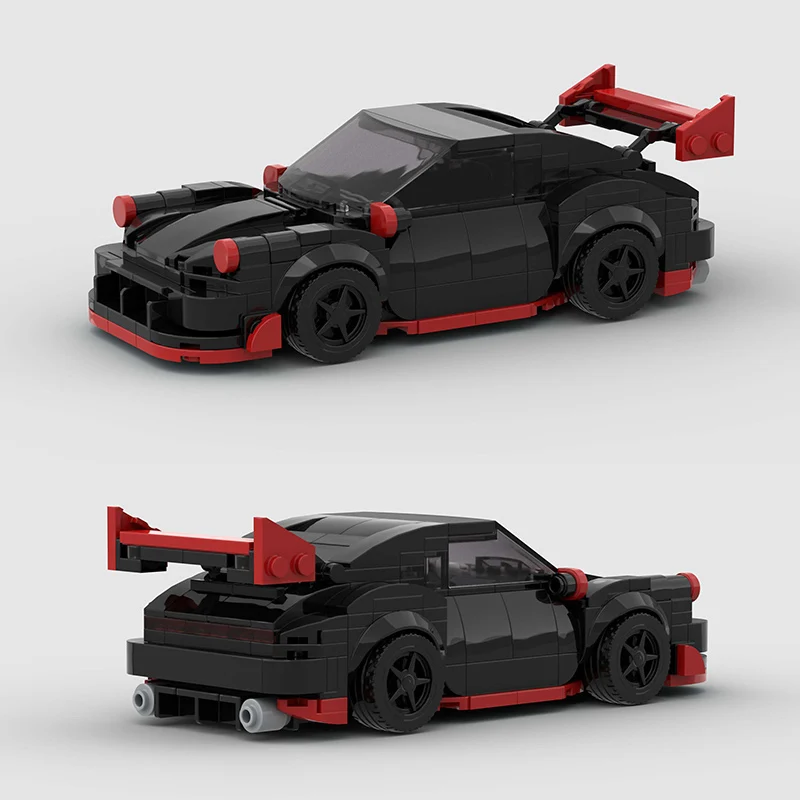 City Vehicle Speed Champions Sport Car MOC RWB Building Blocks Brick Supercar Racing Road Educational Toys Kids Christmas Gifts