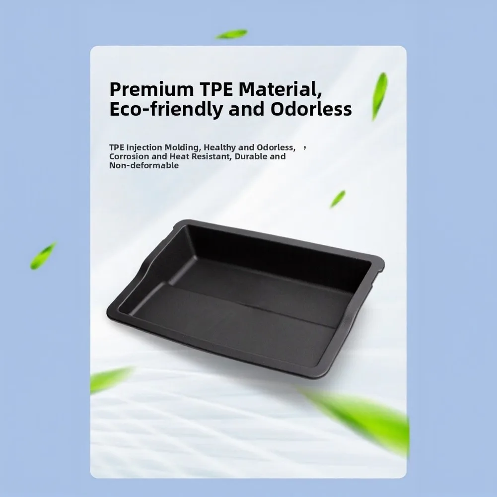 1x Under-Front Seat Organiser Tray Storage Box TPE For Xpeng For G6 EV 2024-2026 Car Replacement Accessories view 5