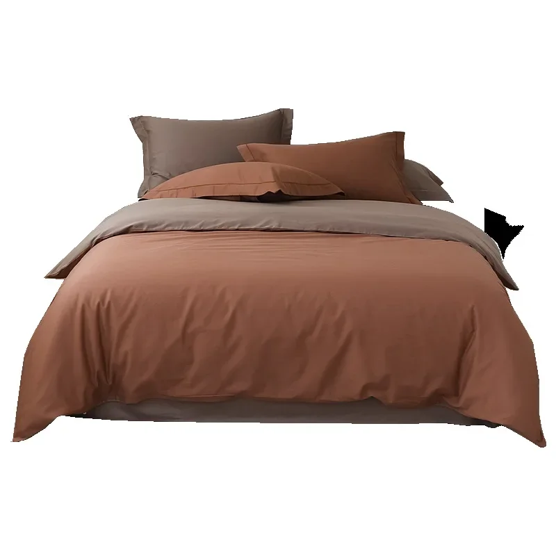 

Class A Maillard long-staple cotton four-piece set of 100 pure cotton solid color double bed hat single quilt cover