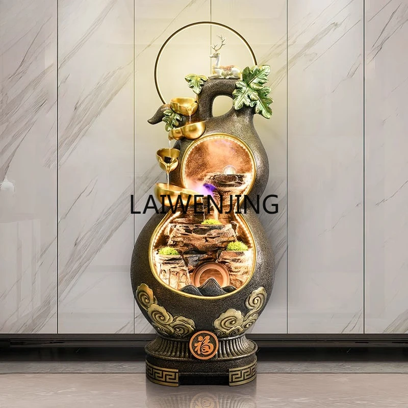 SGF gourd flowing water ornament town house lucky landing circulation feng shui wheel opening gift