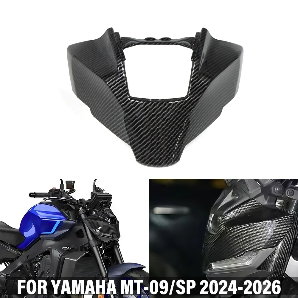 

Motorcycle Front Headlight Fairing Inner Panel Headlamp Upper Cover Trim Guard Fit FOR YAMAHA MT-09 MT09 MT 09 SP 2024 2025 2026