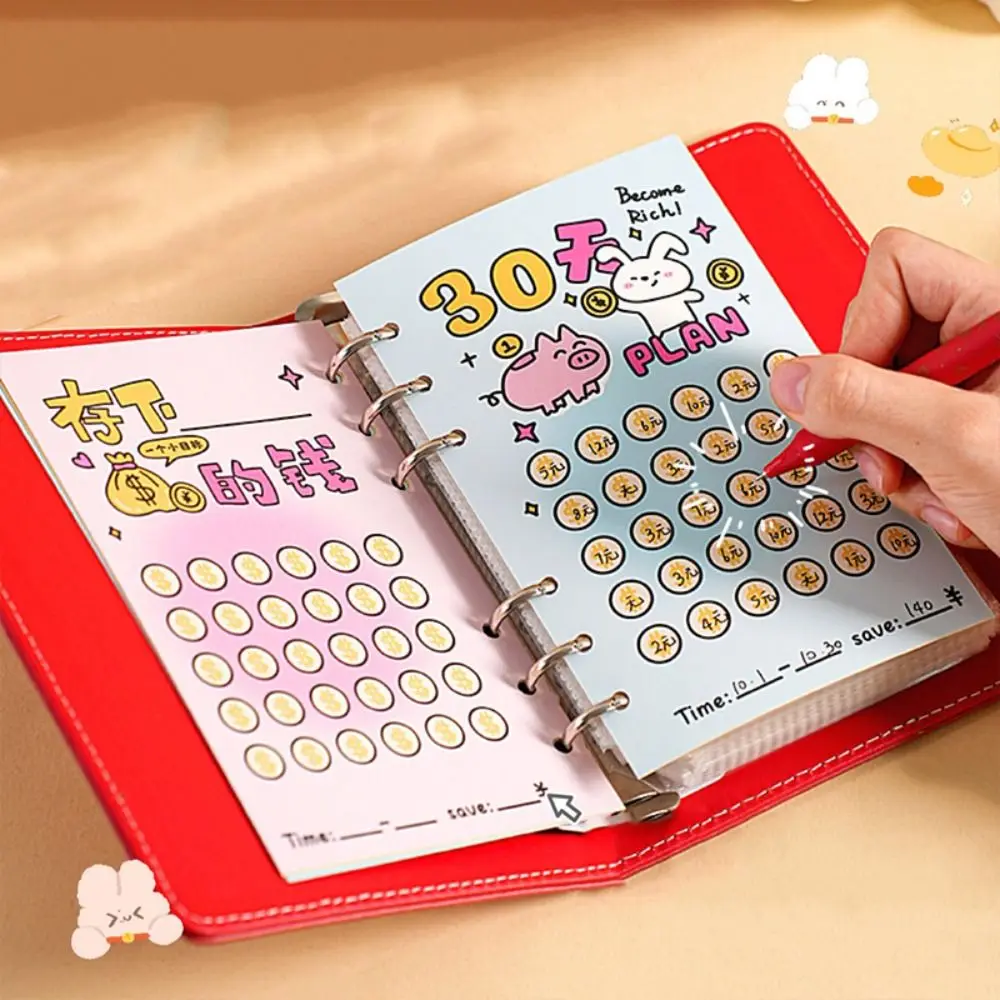 wallet-storage-saving-money-binder-handbook-cash-envelopes-budget-binder-with-lock-50sheets-pu-leather-planner-organizer