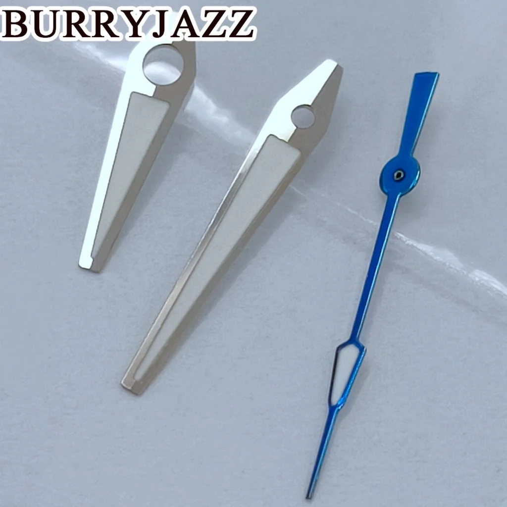 BURRYJAZZ NH35 NH36 NH38 7S26 7S36 4R35 4R36 Watch Hands Silver Hands Green Luminous