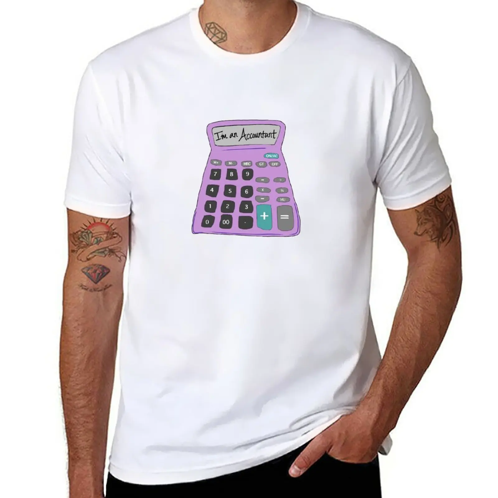 

New Official I'm An Accountant Pink Calculator Design T-Shirt graphics t shirt custom t shirt mens graphic t-shirts anime