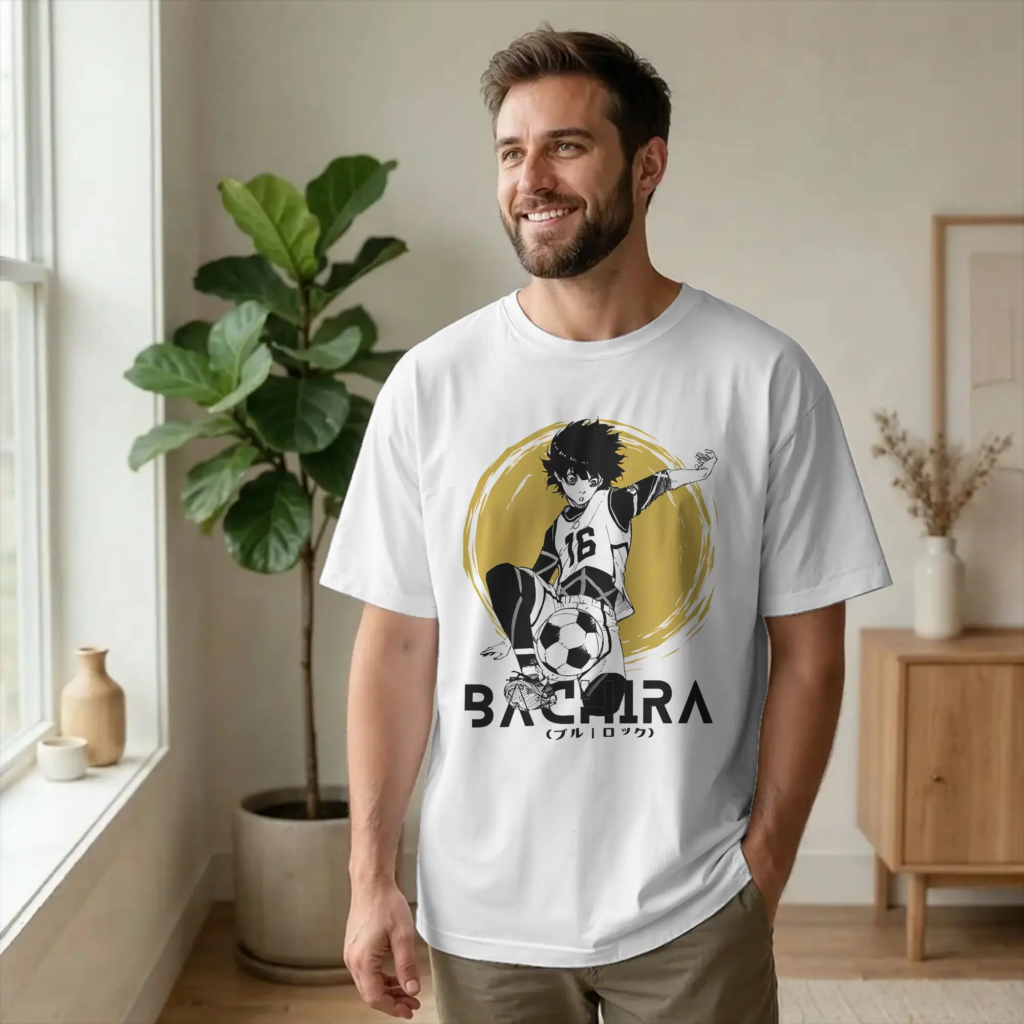 Blues Locks Bachira Meguru T Shirts Men Women 100% Cotton Funny T-Shirt Crew Neck  Tee Shirt Short Sleeve Clothes Plus Size
