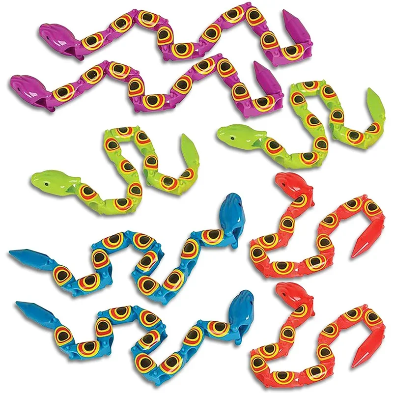 

4pcs Simulated Snake Children Funny Tricky Toys Kids Birthday Party Favors Christmas Halloween Gifts Pinata Fillers