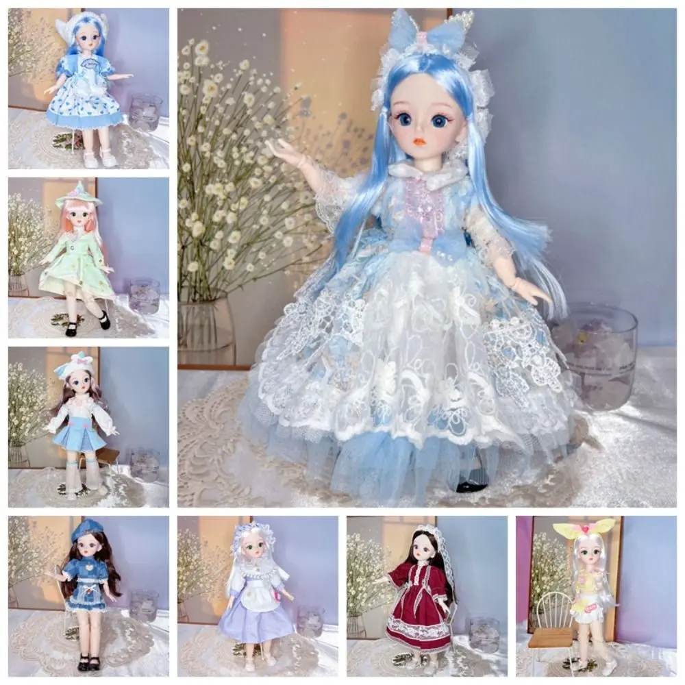 

Мини-куклы с одеждой, куклы BJD, нарядные 3D глаза, имитация глаз, шарнирная кукла, красочная 30 см, съемные шарниры, куклы, детские игрушки