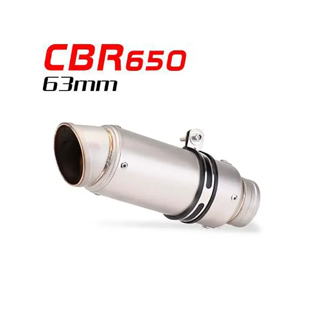 

63mm Muffler For Honda CB650R CBR650 2019-2022 Motorcycle Exhaust Mid Link Pipe Escape Connect Tube Stainless Steel Sina Tech
