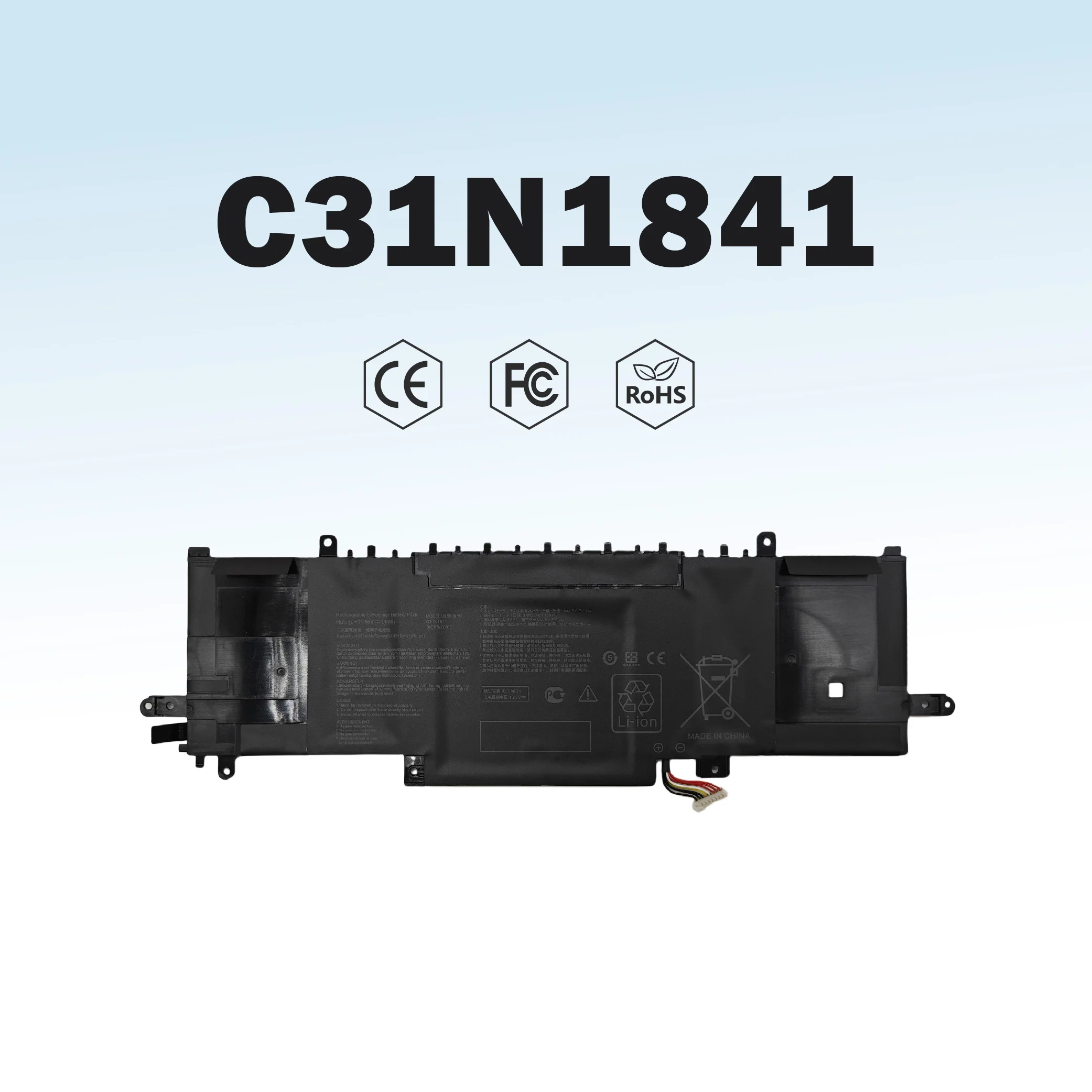

C31N1841 Аккумулятор для ноутбука ASUS ZenBook UX333FAC UX433FL UX433FLC UM433DA Q427 Q427FL Series