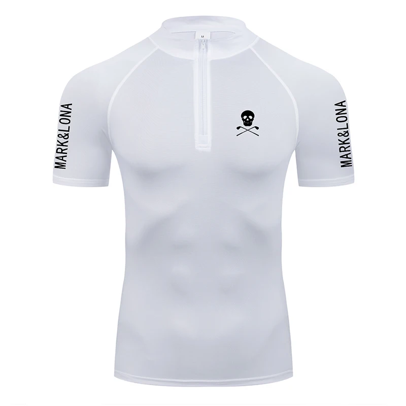 

Summer men's golf shirt Quick drying breathable polyester/spandex short sleeved casual fashion sports T-shirt Golf clothing