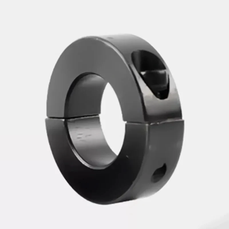 

45# Carbon Steel Separable Fixed Ring / Split Shaft Collar - Optical Axis Limit Ring & Thrust Stop for Linear Shaft Positioning